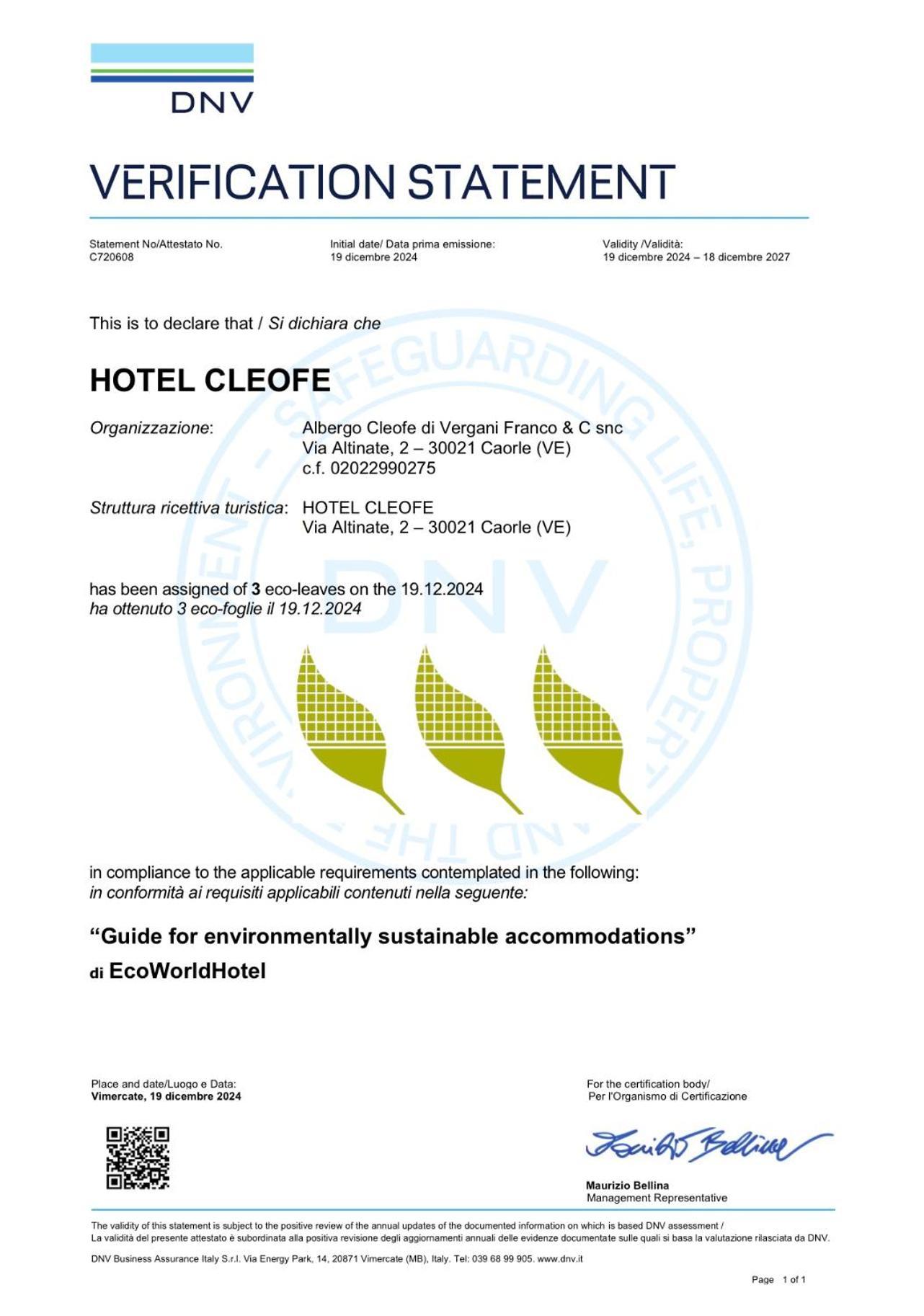 Eco Hotel Cleofe Caorle Kültér fotó
